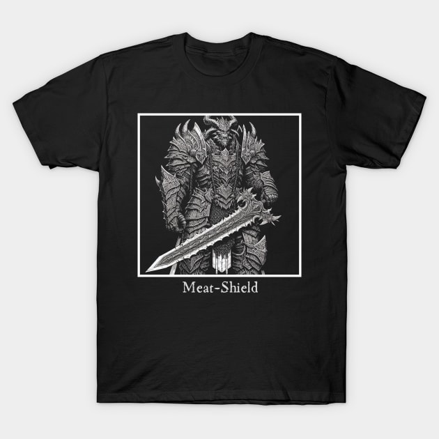 Meat-Shield T-Shirt by OddlyNoir